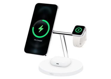 Carregador sem fio 3 em 1 apple